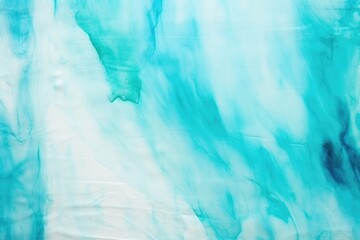 Turquoise and White Tie Dye Shibori Print on Vintage Paper with Watercolor Stains. Grungy Batik Background with Acrylic Texture and Ink Splashes