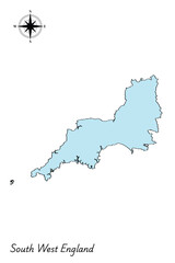 England Region Vector maps - South West England