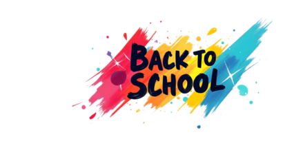 ,Colorful Back To School Design Abstract Paint Splatter Background