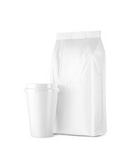 An image of a Bag with Coffee Cup isolated on a white background