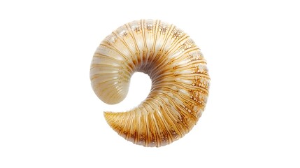 Obraz premium A brown object with a hole in the middle