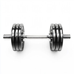 Symmetrical Dumbbell Pair Hovers in Front of Gradient Background in 4K