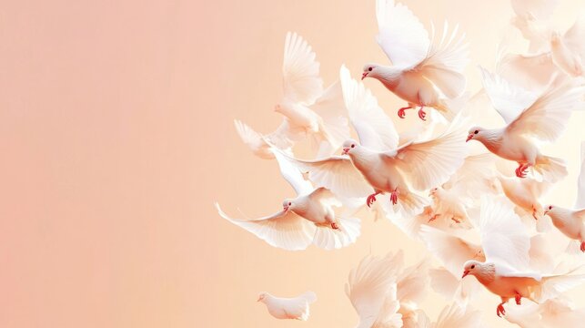 Glowing doves soar amidst inspiring quotes for Nelson Mandela Day celebration