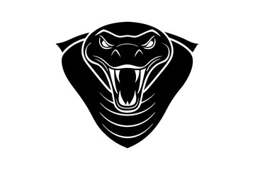 a Anaconda head  vector art   on with white background 