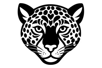 leopard head silhouette