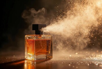 Captivating Fragrance in a Luminous Moment of Elegance and Allure