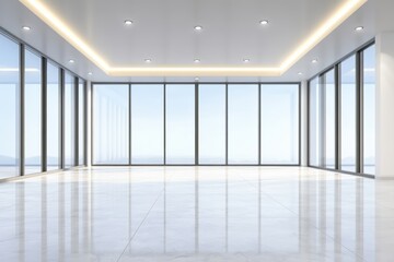 Fototapeta premium Minimalist Empty Interior with Natural Light