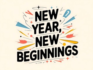 New Year New Beginnings A Festive Design