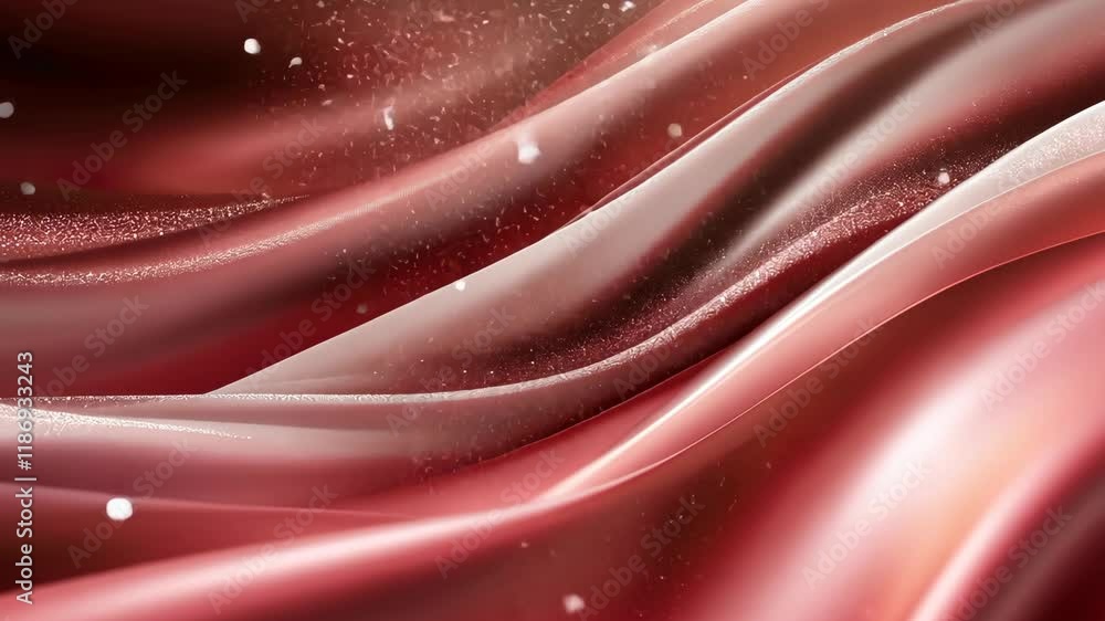 Poster smooth waves of luxurious fabric glide gently, reflecting light and creating an enchanting atmospher