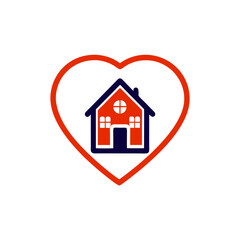 house icon with roof