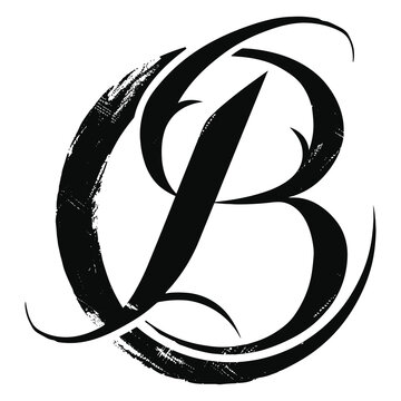 recommend clip art: elegant illustration of B letter logo