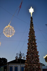 christmas tree with lights