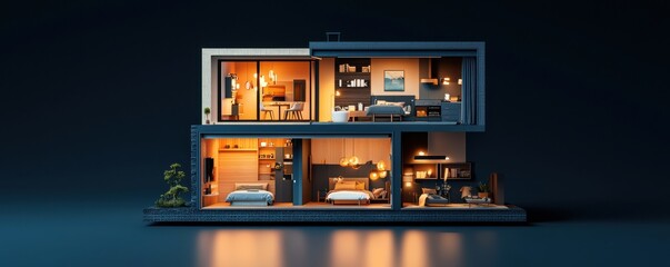 Smart home automation technology for modern living spaces
