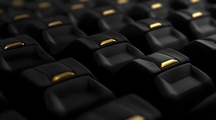 Obraz premium Elegant Gold Geometric Accents in Stylish High-Quality Design