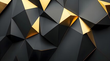 Obraz premium Elegant Gold Geometric Lines in High-Quality Photorealistic Design