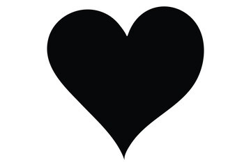 Heart Shape icon silhouette vector illustration
