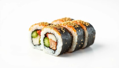 Delicious Gold Flake Topped Sushi Rolls