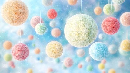 Cute Pastel Dots in Soft Background with High-Quality Details