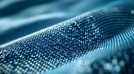Sleek Digital Blue and Silver Pattern with High Resolution Detail