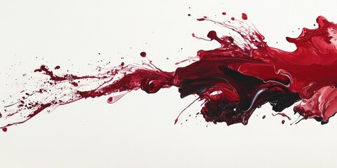 Red Liquid on White Surface