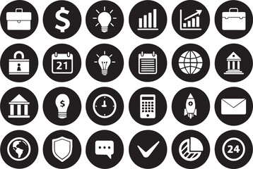 Professional Business Icon Pack for Data and Security