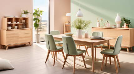 Contemporary JYSK Furniture and Scandi-Inspired Dining Setting: The Perfect Fusion of Functionality and Style