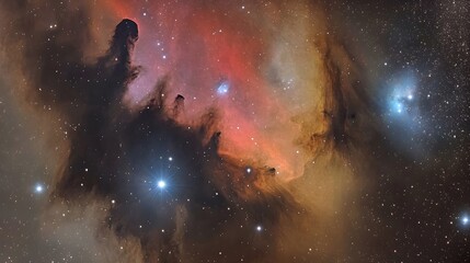 Fototapeta premium Shimmering Galaxy with Colorful Nebulae and Stars in High Resolution
