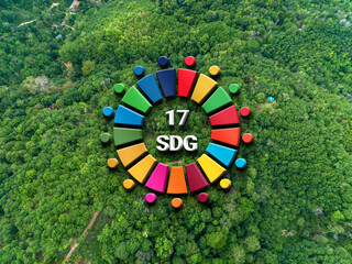 3D Global Sustainable Development Goals (SDG) for a Globe Greener Future	