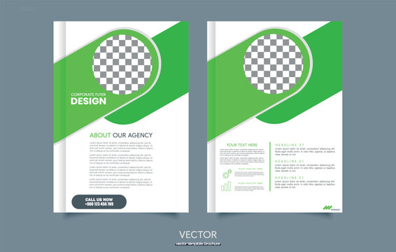 Golf Brochure Templates Vector Images. Annual Report Leaflet. abstract business presentation template, a4 size design - Powered by Adobe