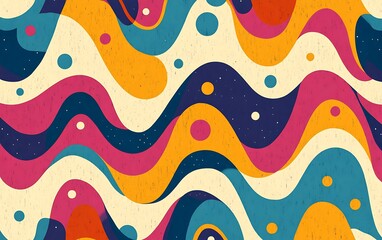 a colorful pattern with dots