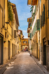 Sunday morning in via d'Ardiglione in the San Frediano district of Florence