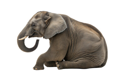 African Elephant Sitting