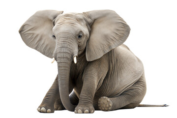 Fototapeta premium African Elephant Calf Sitting