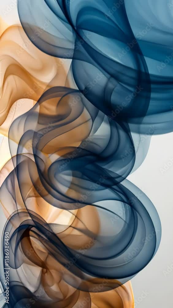 Poster colorful swirling abstract patterns create a mesmerizing visual experience in soft hues and flowing 