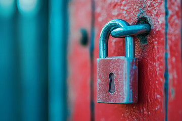 lock Security Concept cyber security encryption technology to protect data privacy
