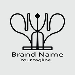 Commercial and professional latest unique logo design in four crafts of the same shape.