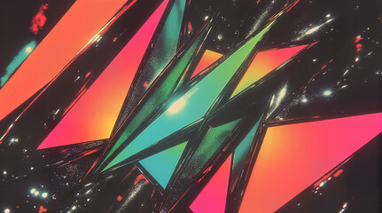 Abstract Geometric Colorful Shapes