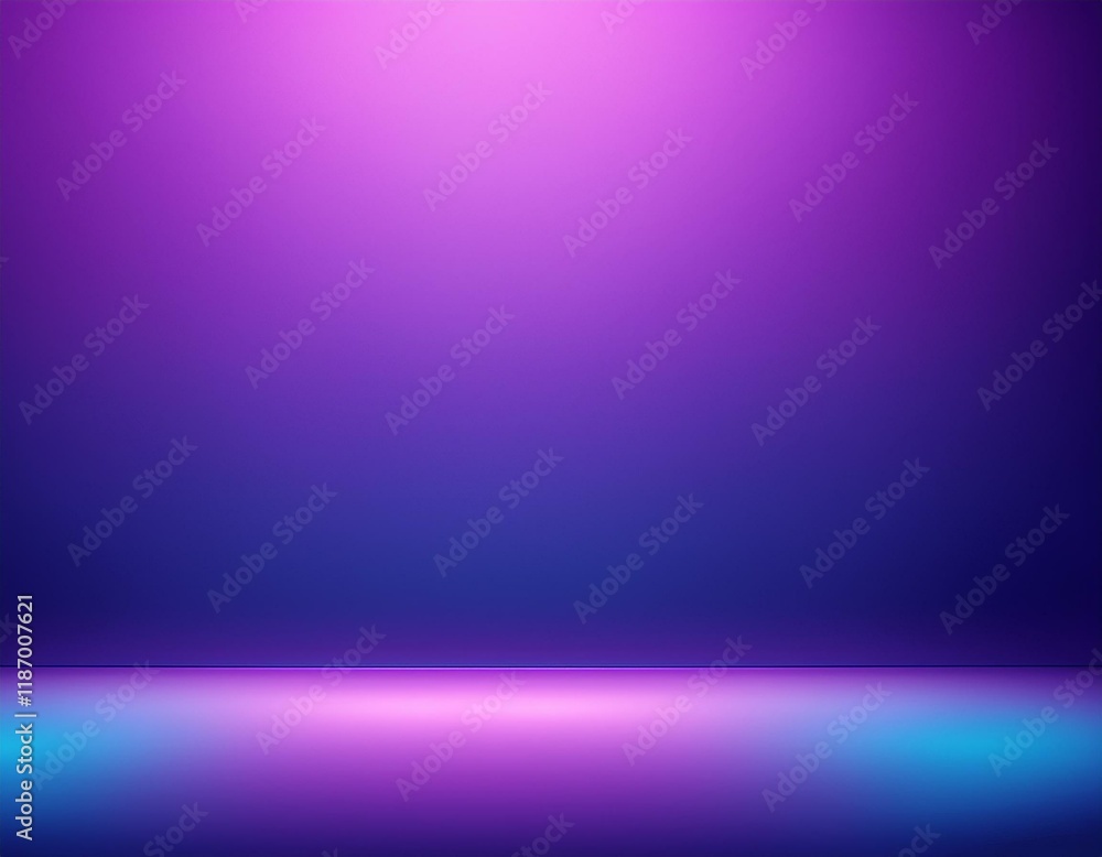 Wall mural blue empty room studio gradient used for background and display your product