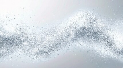 Flowing Gray and White Particles on Seamless Background