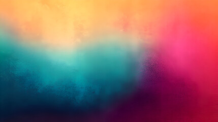 Fototapeta premium Orange teal green pink abstract grainy gradient backg