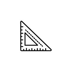 ruler icon isolated on transparent background
