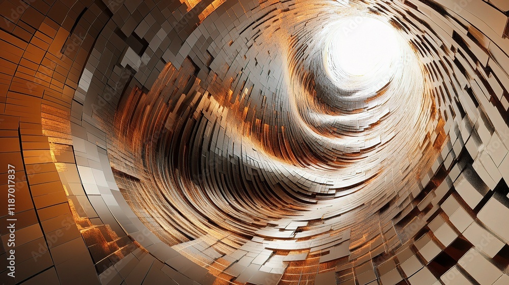 Aufkleber abstract digital design with high-tech modern lines and textures