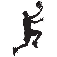 Basket ball players silhouette, Basket ball silhouette