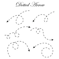 Dotted Line Arrow Set
