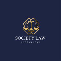 collection of justice logos, creative justice logos in gold color.