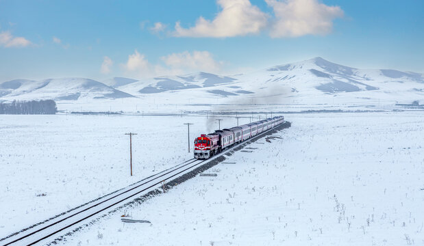 Eastern Express in Winter Kars Turkey