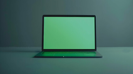 Green Screen Laptop Illustration