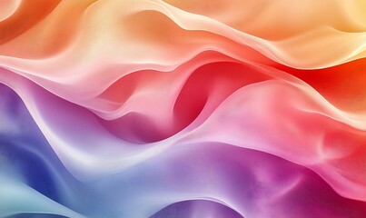 Fototapeta premium Abstract Wavy Lines Creating a Fluid and Energetic Background with Soft Gradients