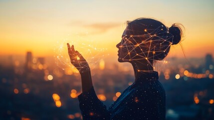 Empower your journey with cutting-edge, high-tech background, perfect for tech events, conferences, and exhibitions. Abstract, futuristic design represents innovation and progress in the world of tech