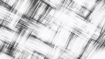 Abstract black and white crisscross lines texture background.